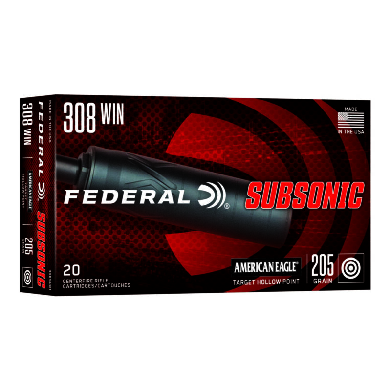 Federal American Eagle 308 Winchester 205 Grain 20 Round Box