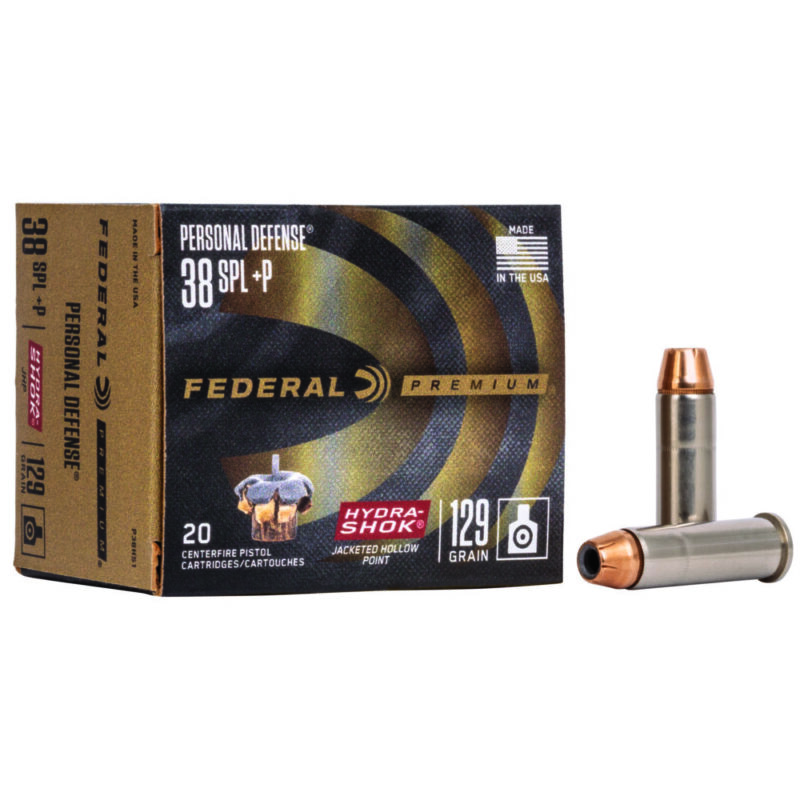 Federal Hydra-Shok 38 Special 129 Grain 20 Round Box