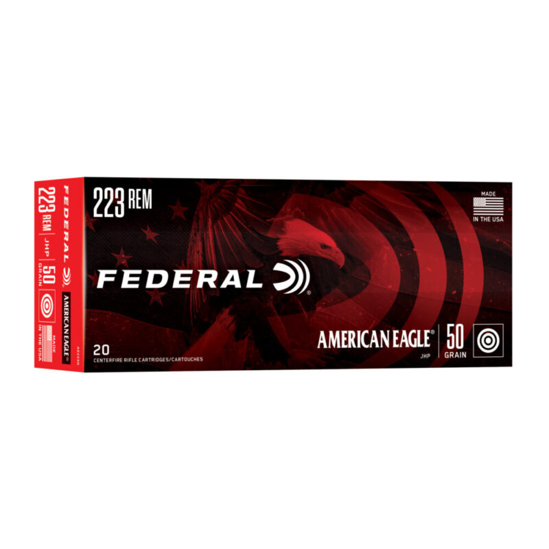 Federal American Eagle 223 Remington 50 Grain 20 Round Box