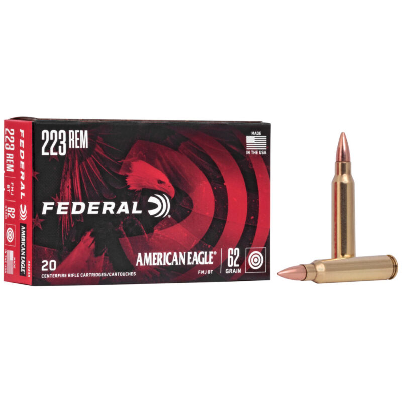 Federal American Eagle 223 Remington 62 Grain 20 Round Box