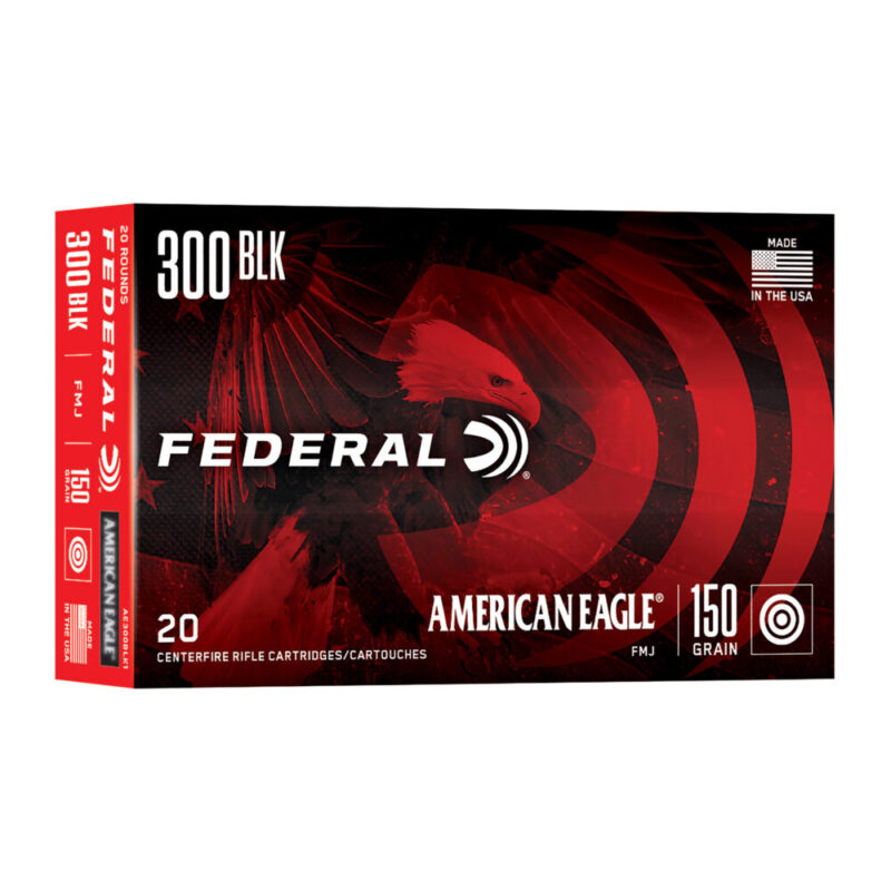 Federal American Eagle 300 Blackout 150 Grain 20 Round Box