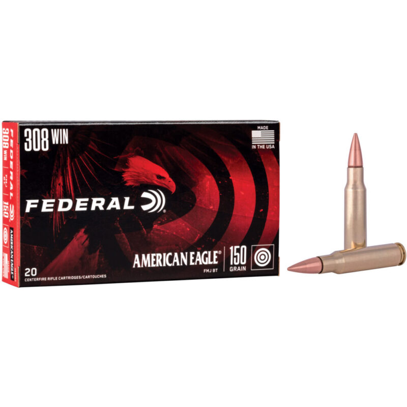 Federal American Eagle 308 Winchester 150 Grain 20 Round Box