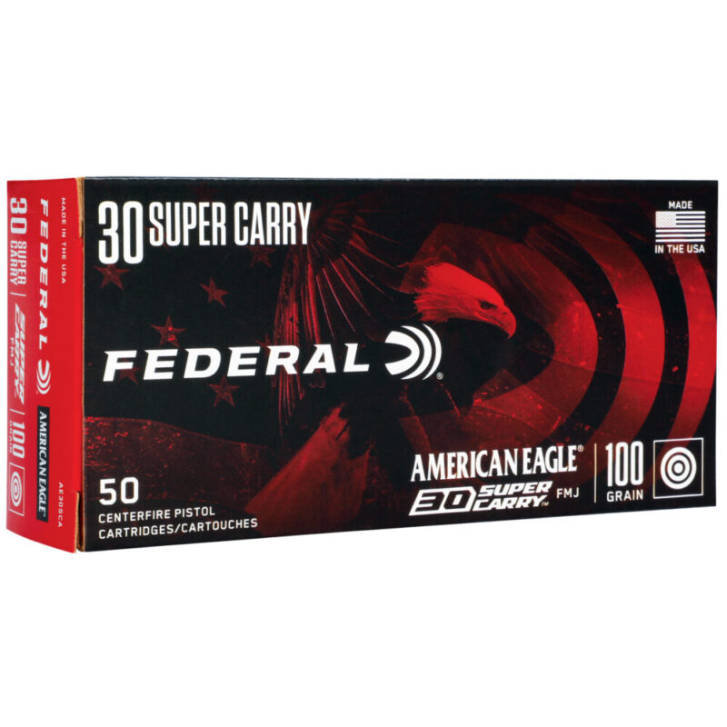 Federal American Eagle 30 Super Carry 100 Grain 50 Round Box