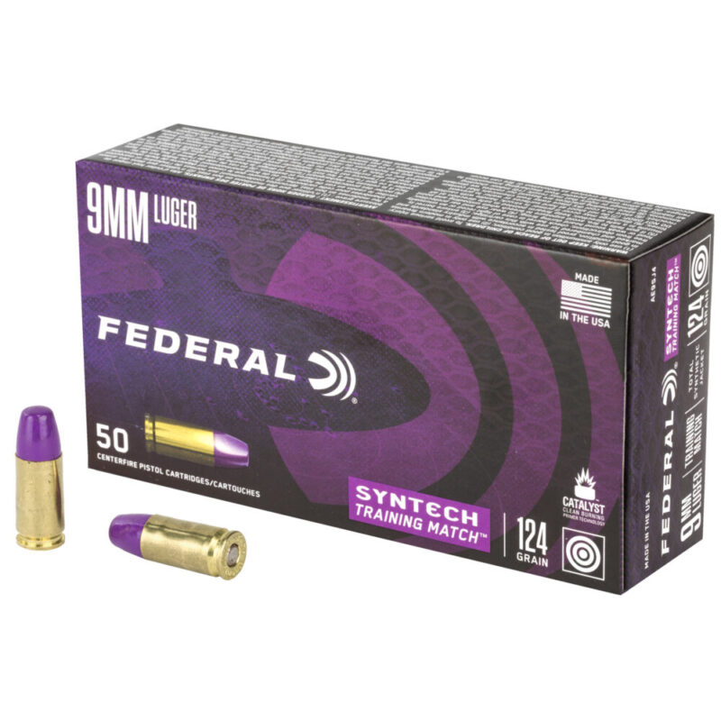 Federal Syntech Training Match 9MM 124 Grain 50 Round Box
