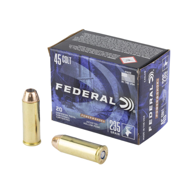 Federal Power Shok 45 Colt 235 Grain 20 Round Box