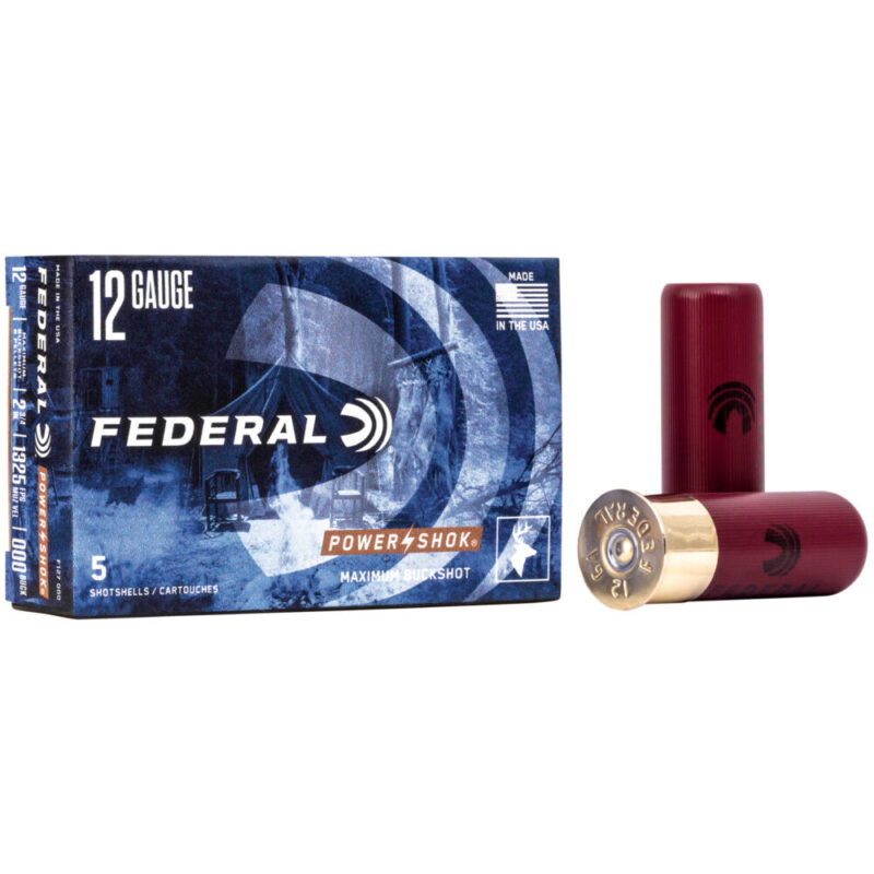 Federal PowerShok 12 Gauge 2.75″ 000 Buck