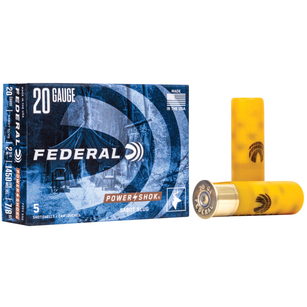 Federal PowerShok 20 Gauge 2.75″ 5 Round Box