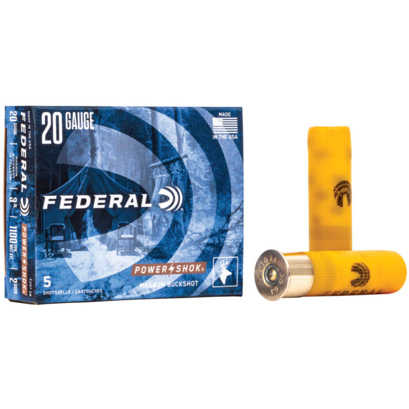 Federal PowerShok 20 Gauge 3″ #2 Buck