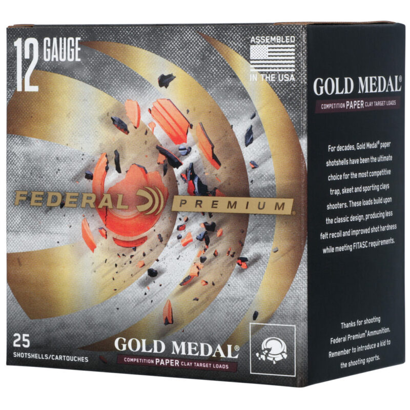 Federal Gold Medal 12 Gauge 2.75″ Chamber #8 Shot