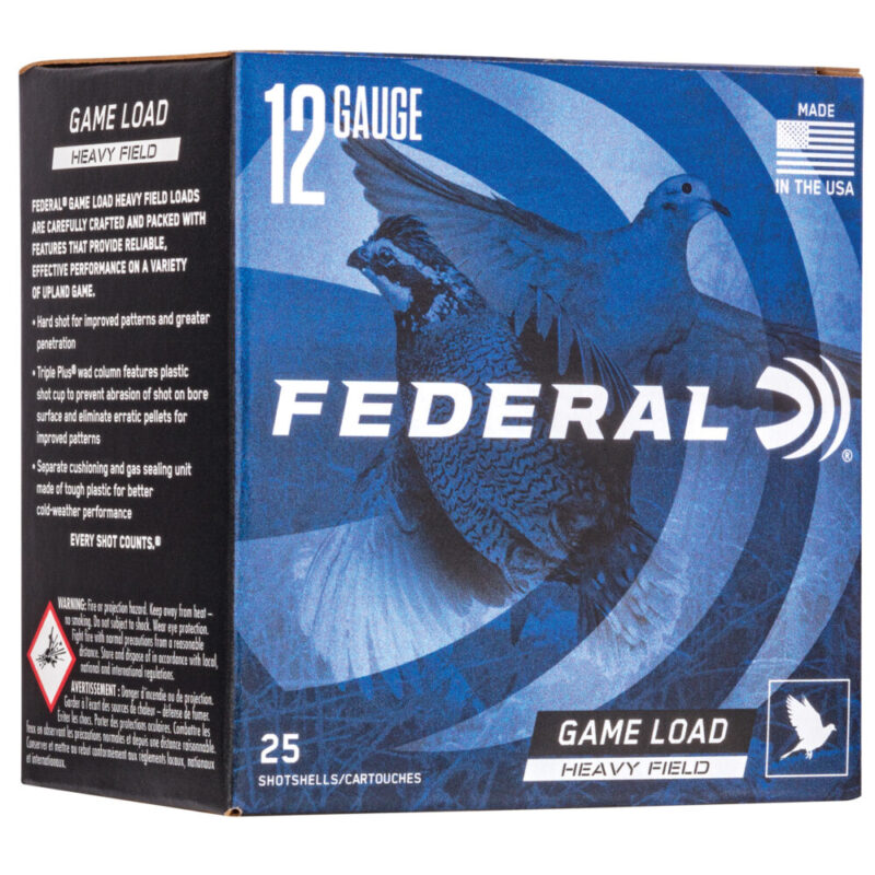 Federal Game Load Heavy Field 12 Gauge 2.75″ #6 25 Round Box