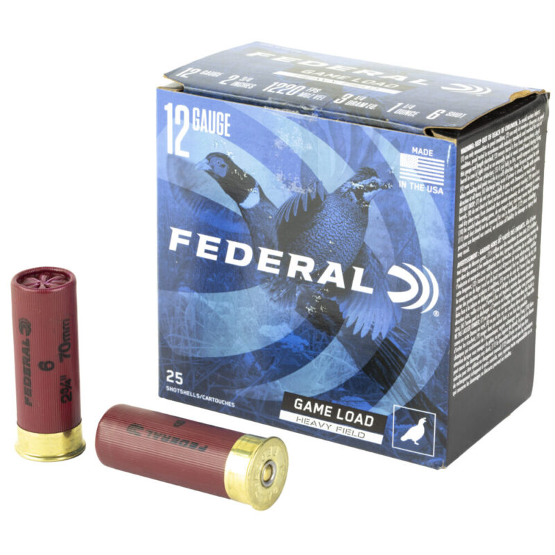 Federal Game Load Upland Heavy Field 12 Gauge 2.75″ #6