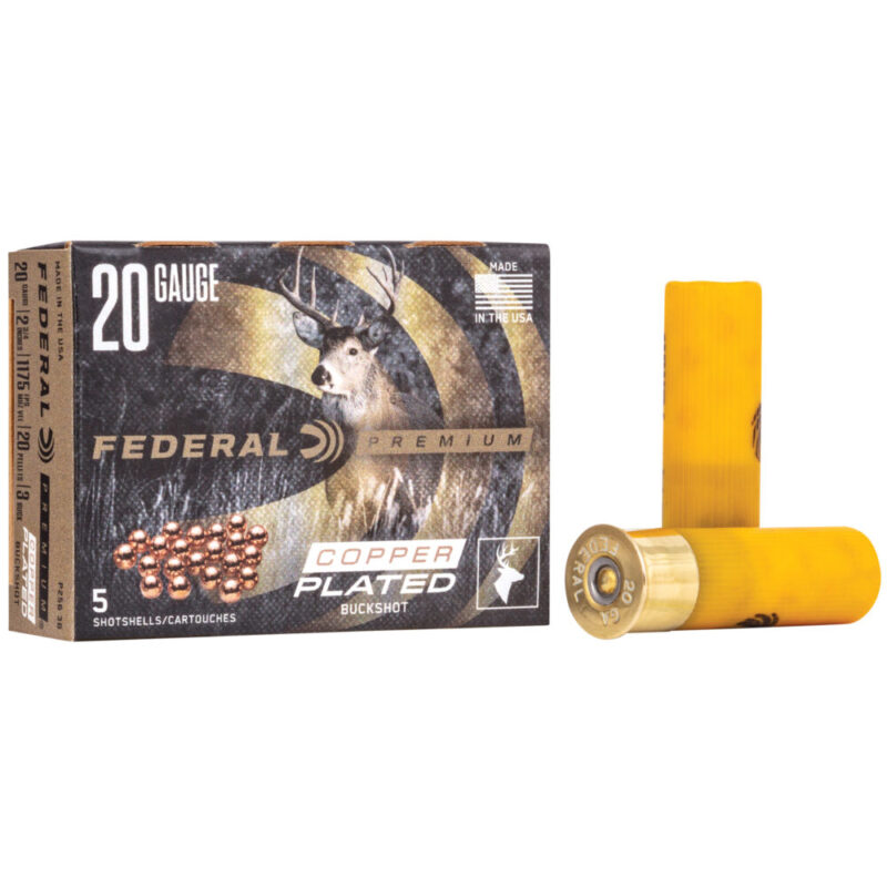 Federal Premium Vital Shok 20 Gauge 2.75″ 3 Buck 20 Pellets