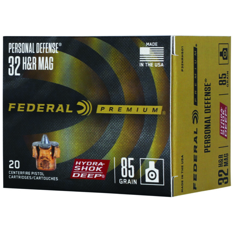 Federal Hydra-Shok Deep 32 H&R 85 Grain 20 Round Box
