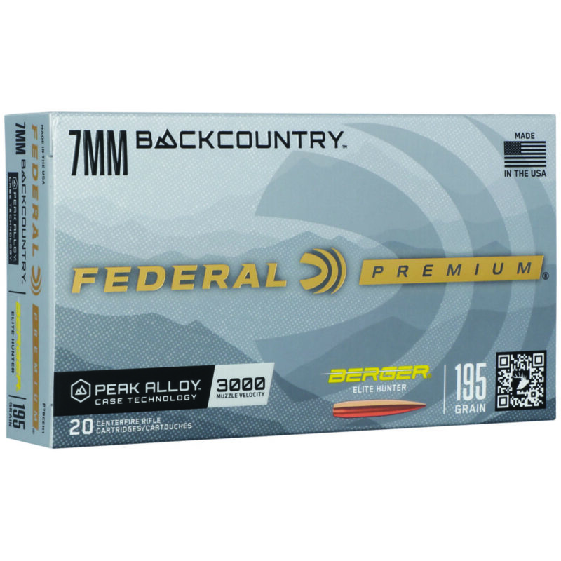 Federal Gold Medal 7MM Backcountry 195 Grain 20 Round Box