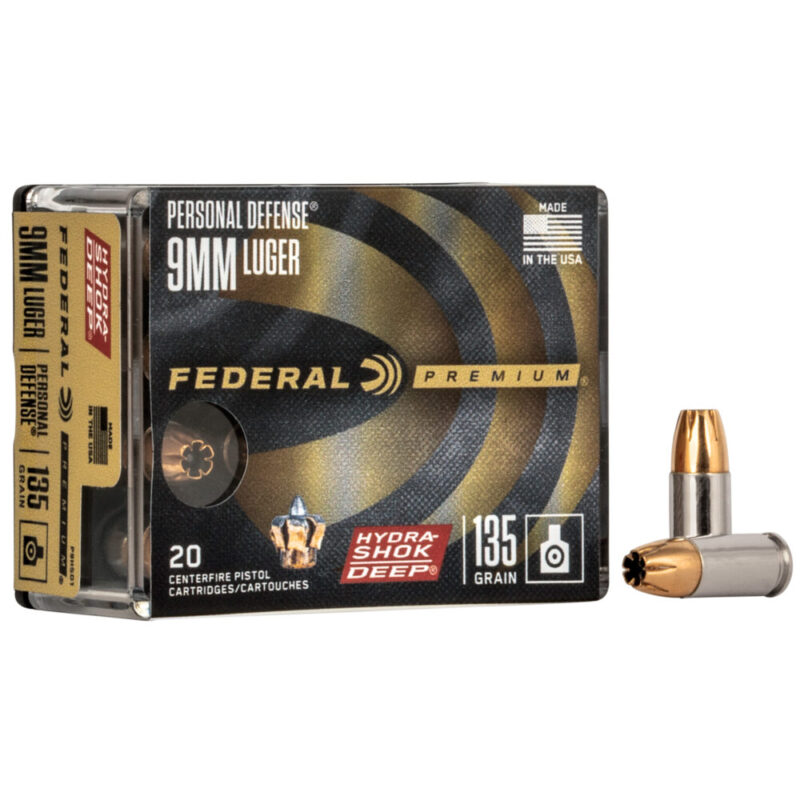 Federal Hydra-Shok Deep 9MM 135Gr 20 Round Box