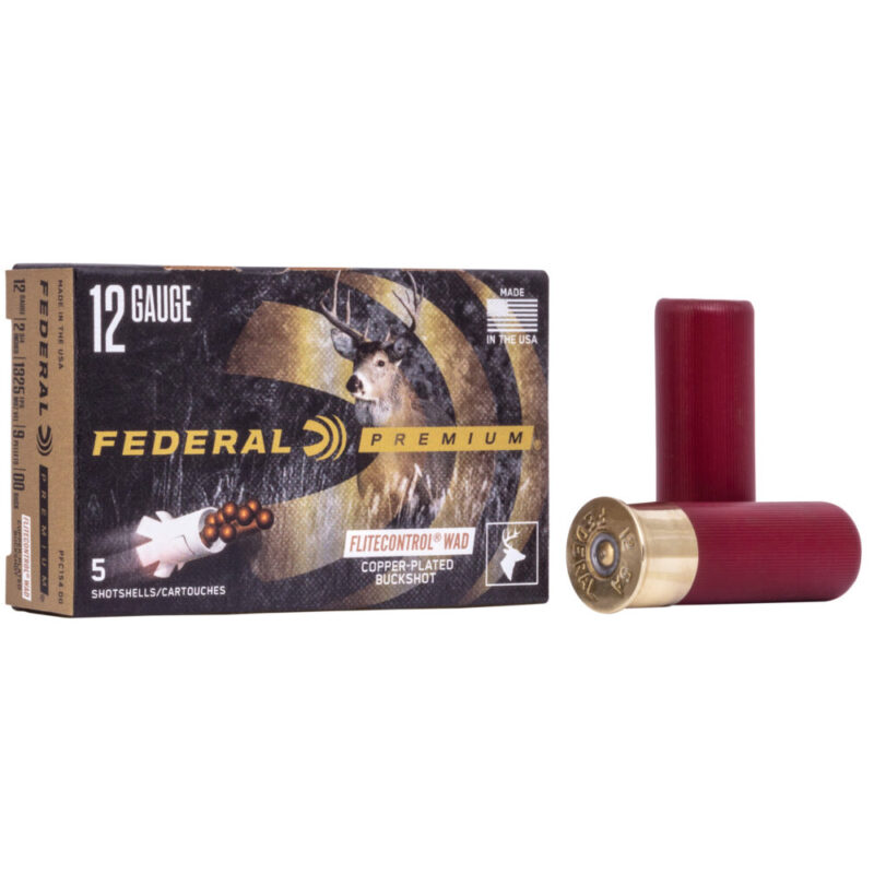 Federal Premium FLITECONTROL WAD 12 Gauge 2.75″ 00 Buck 9 Pellets