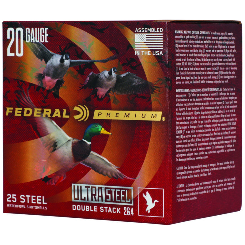 Federal Ultra Steel FLIGHTCONTROL FLEX WAD 20 Gauge 3″ #2 Shot