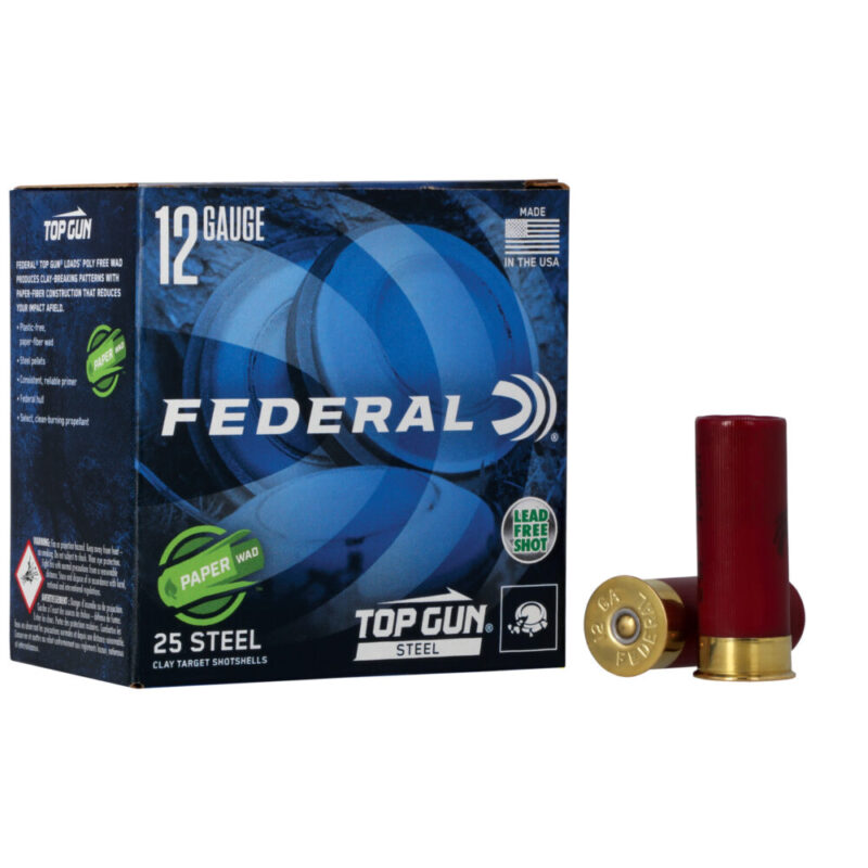 Federal Top Gun Paper Wad 12 Gauge 2.75″ #7.5 1250 FPS