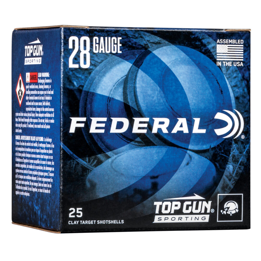 Federal Top Gun Sporting 28 Gauge 2.75″ #8 25 Round Box