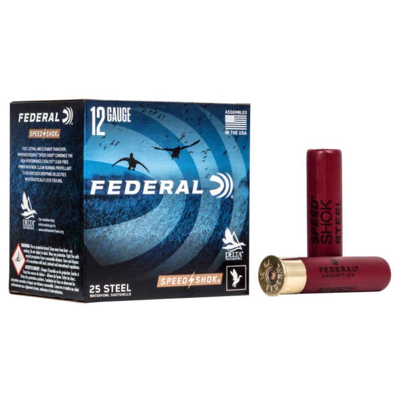 Federal Speed-Shok Lead Free 12 Gauge 3.5″ #3 25 Round Box