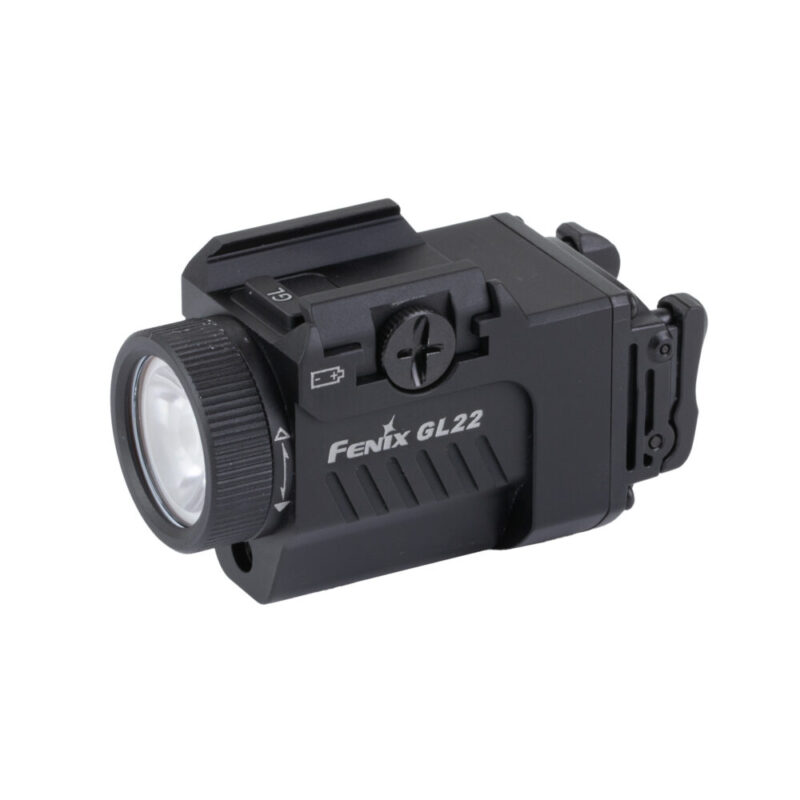 FENIX GL22 Weapon Light 750 Lumens 2.64″ Long Fits GLOCK and 1913 Rails White LED with Red Laser