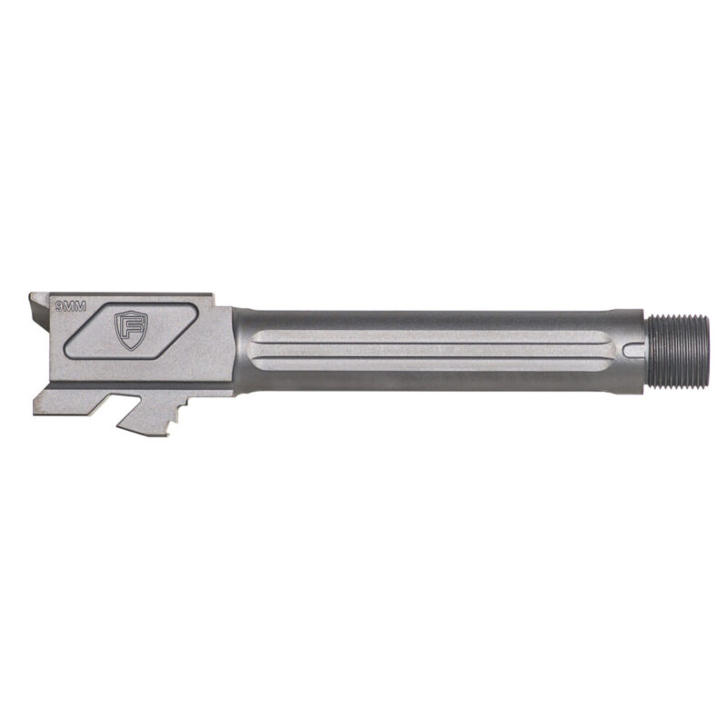 Fortis Manufacturing Inc. Match Grade Barrel 9MM 4.5″ Fits Glock 19 Gen 1-5 and 19X Grey MDC (PVD) Finish