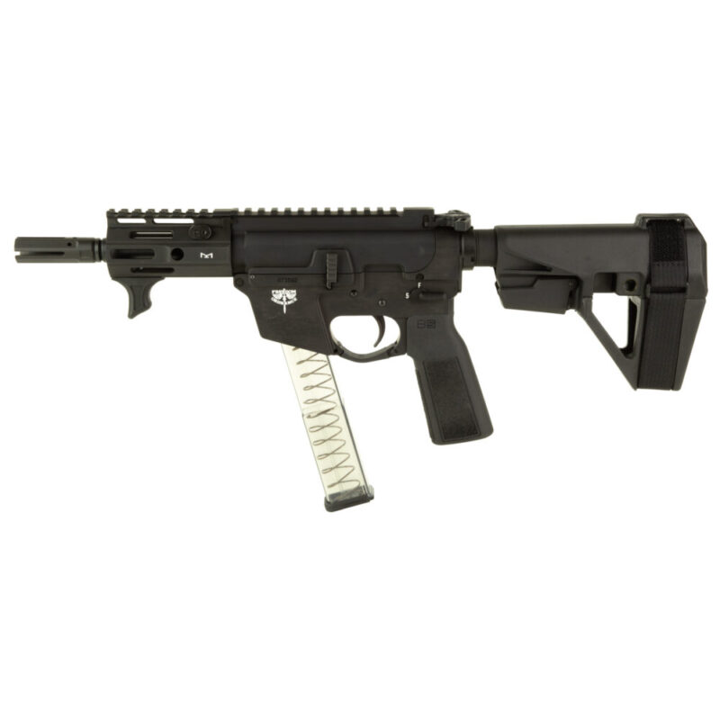 Freedom Ordnance FX9 Elite Semi-automatic 9MM 4″ Barrel SBA5 Pistol Brace Black
