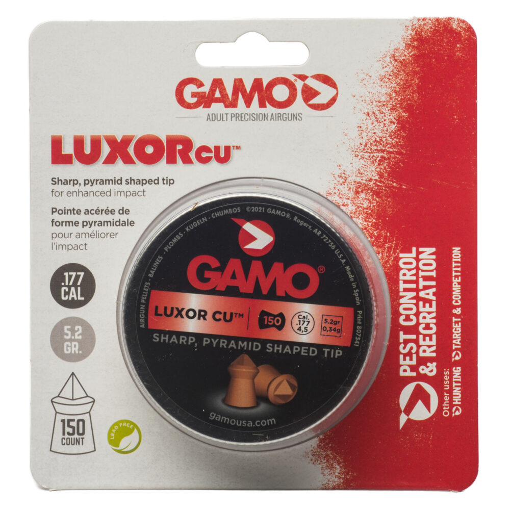 Gamo USA Luxor Cu Sharp Pyramid Pellets .177 Pellet 150 Count