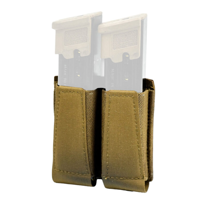 GBRS Group Double Pistol Magazine Pouch Fits (2) Pistol Magazines Coyote Brown