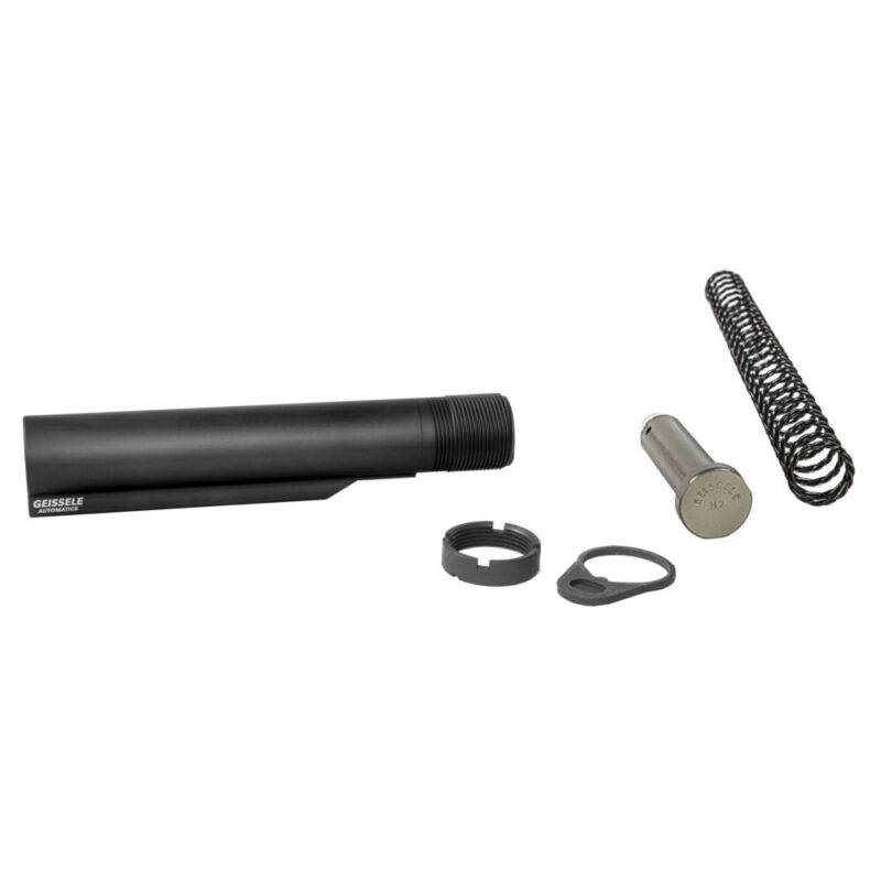 Geissele Automatics Buffer Tube Complete Assembly Fits AR-15 6-Position H2 Buffer Black