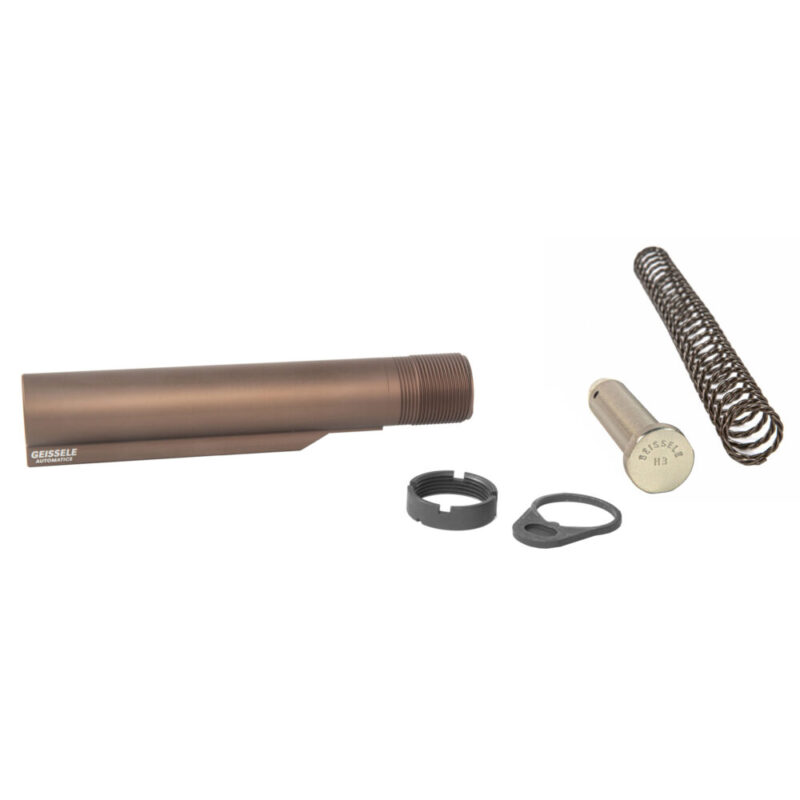 Geissele Automatics Buffer Tube Complete Assembly Fits AR-15 6-Position H3 Buffer Desert Dirt Color