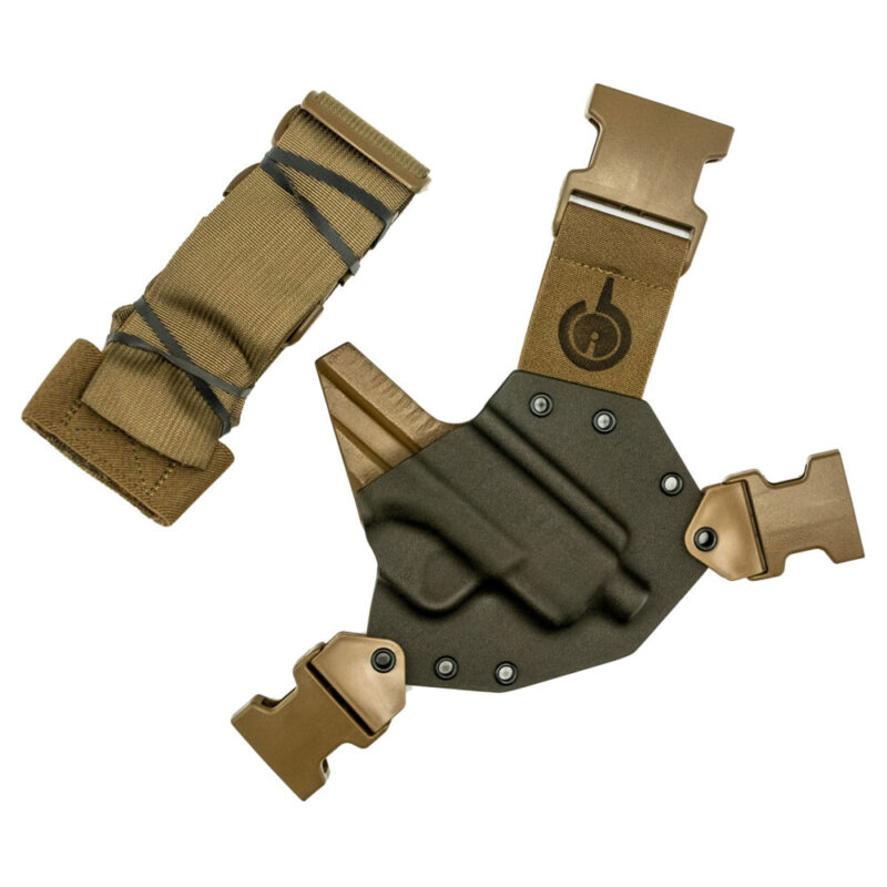 GunfightersINC Kenai Chest Holster Kydex Shell Gray Shell
