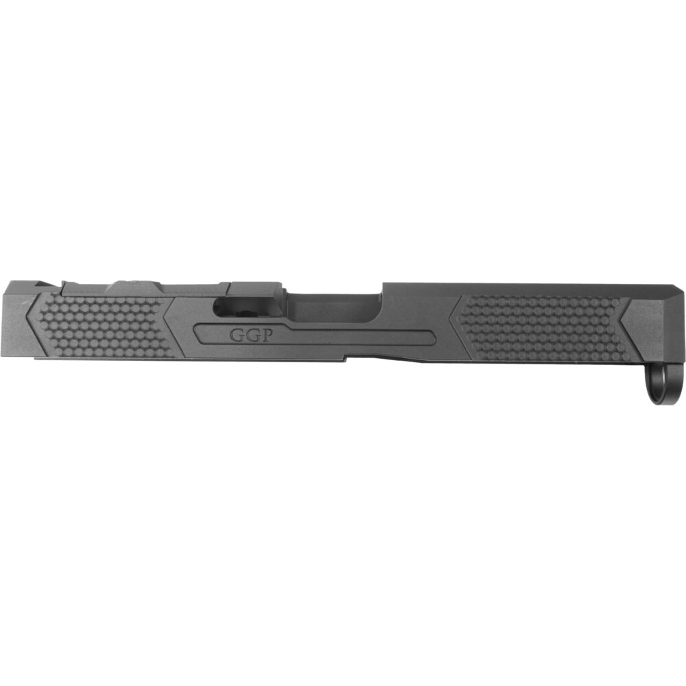 Grey Ghost Precision Stripped Slide Fits Glock 17 Gen 5 Version 4 Version 4 Slide Pattern Black Nitride Finish