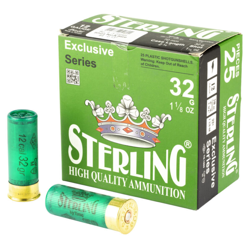 Sterling Exclusive Series 12 Gauge 2.75″ #4 25 Round Box
