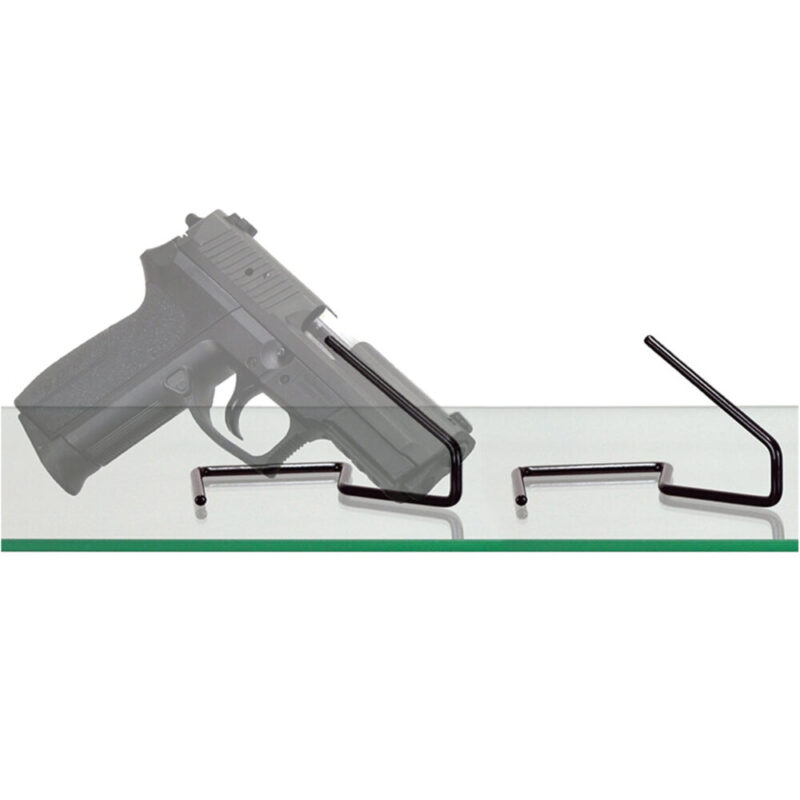 Gun Storage Solutions Handgun Kikstands Vinyl coated 1 Per Stand 10 Pack Black