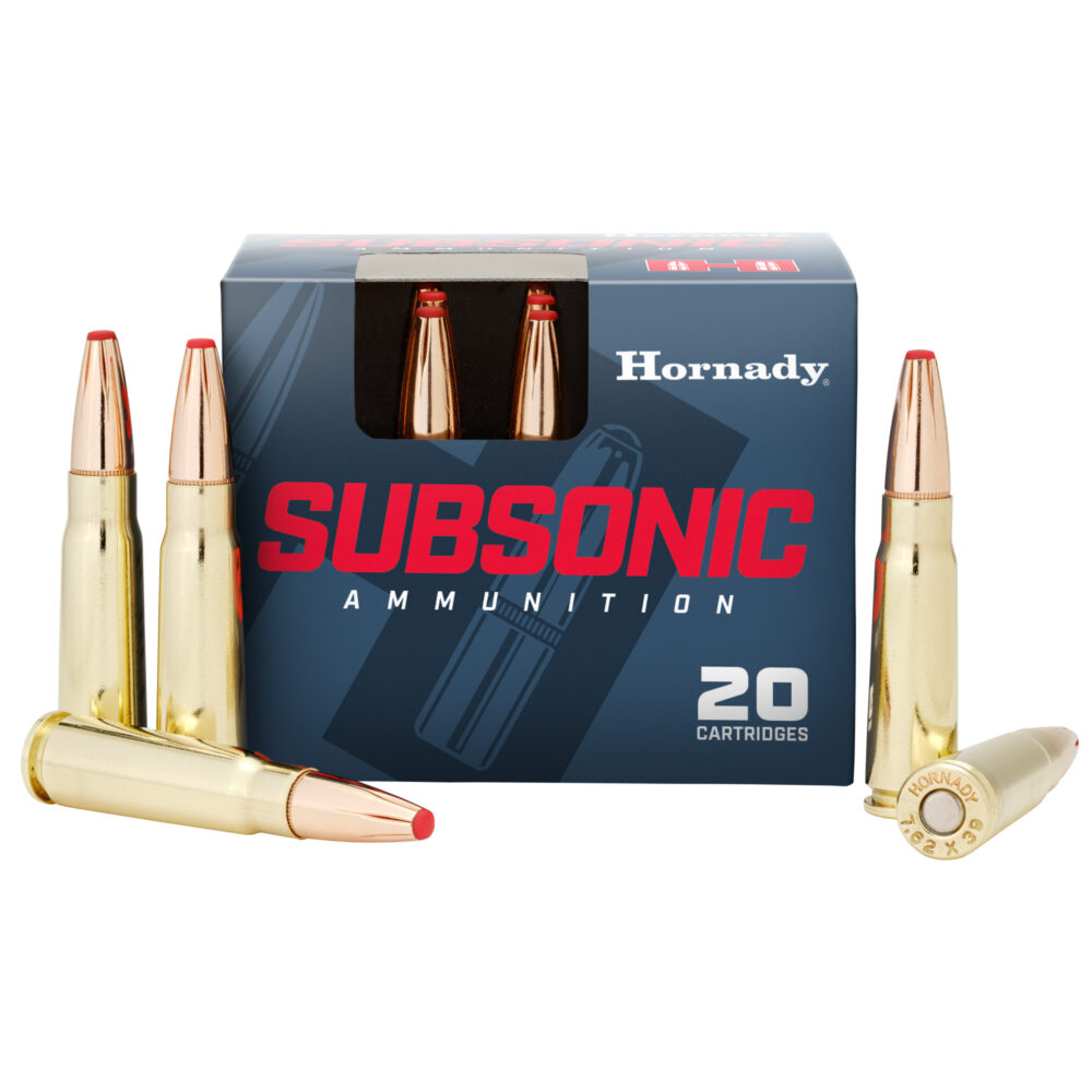 Hornady Subsonic 7.62X39 255 Grain 20 Round Box