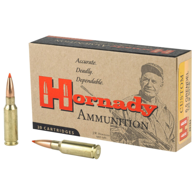 Hornady Custom Ammunition 6.5 Grendel 123 Grain 20 Round Box