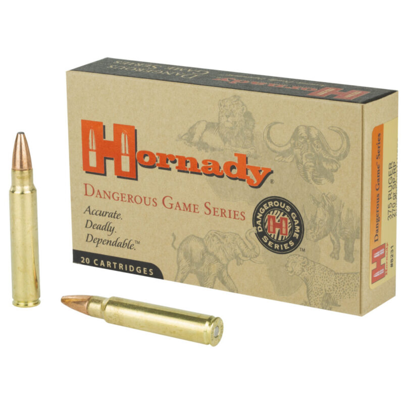 Hornady Dangerous Game 375 Ruger 270 Grain 20 Round Box