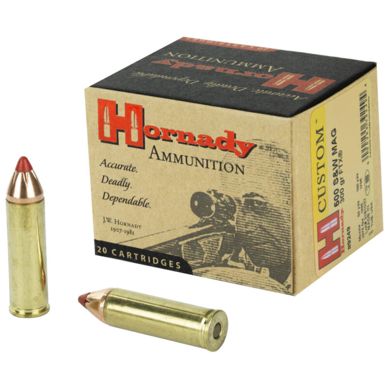 Hornady Custom 500 S&W 300 Grain 20 Round Box