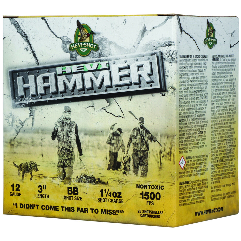 HEVI-Shot HEVI-Hammer 12 Gauge 3″ 25 Round Box