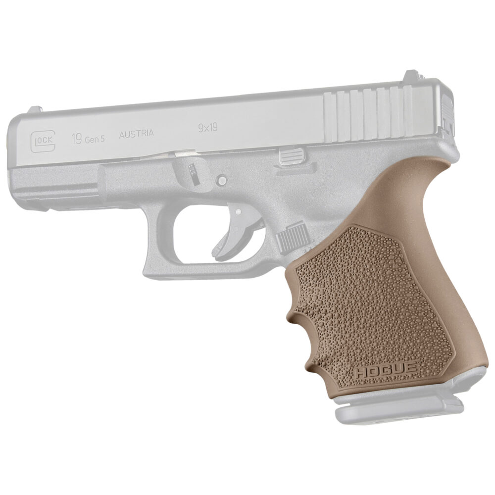 Hogue HandALL Beavertail Grip Sleeve Fits Glock 19/23/32/38 Gen 1-2-5 Flat Dark Earth