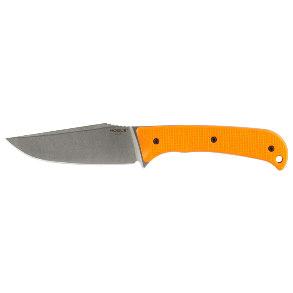 Hogue Extrak XL Fixed Blade Knife 3.9″ Clip Point Blade Orange G-10 Handle