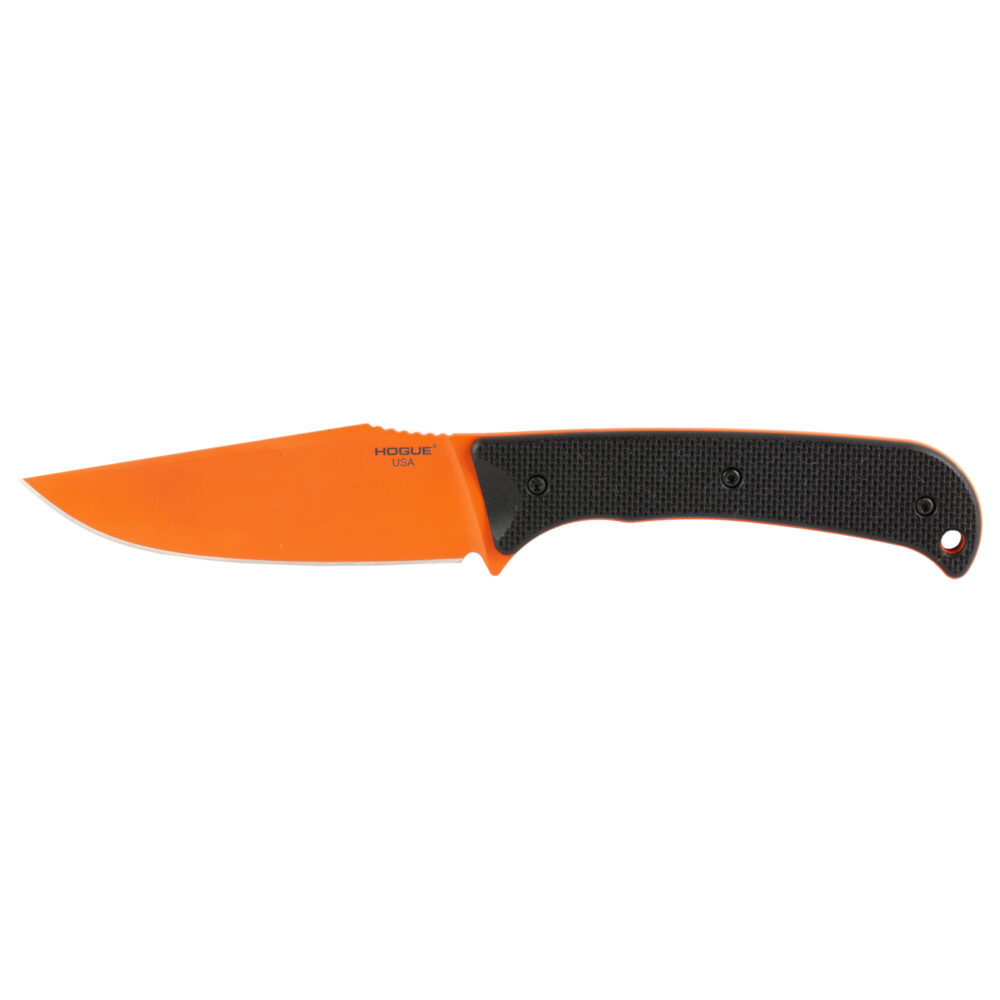 Hogue Extrak XL Fixed Blade Knife 3.9″ Clip Point Blade CPM M4 Steel Black G-10 Handle