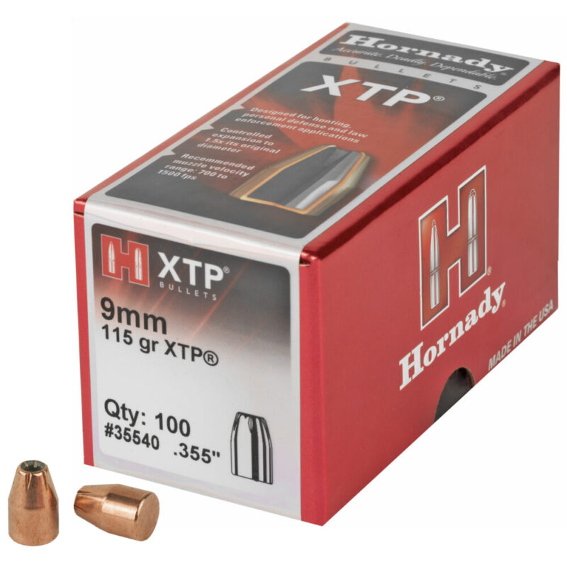 Hornady XTP 9MM 115 Grain 100 Count