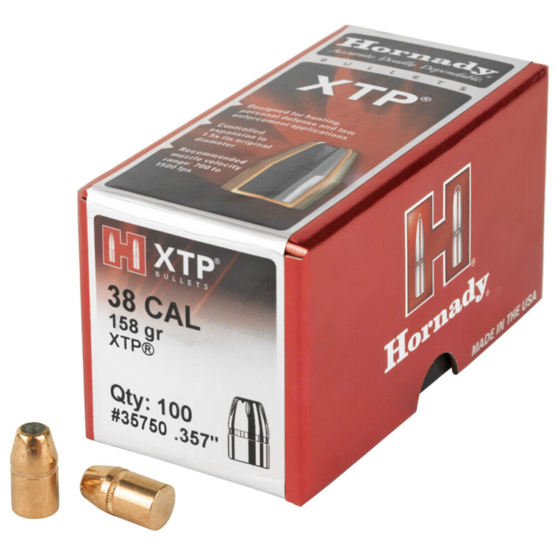 Hornady XTP 38 Caliber 158 Grain 100 Count