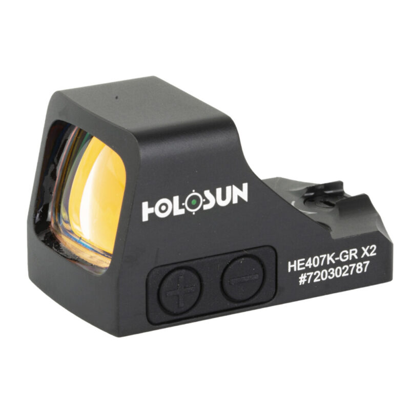 Holosun Technologies 407K-X2 Green Dot 6 MOA Dot Black Color