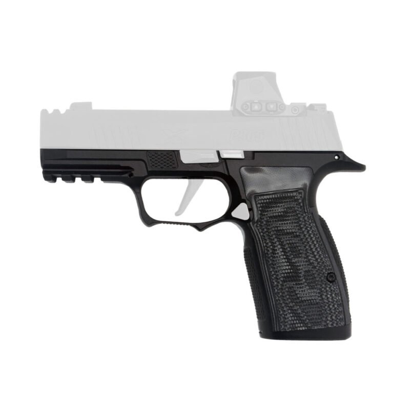 Icarus Precision A.C.E. AXG Grip Module Fits Sig P365 X-Macro/XL Hogue Black G10 Grip Panels Black
