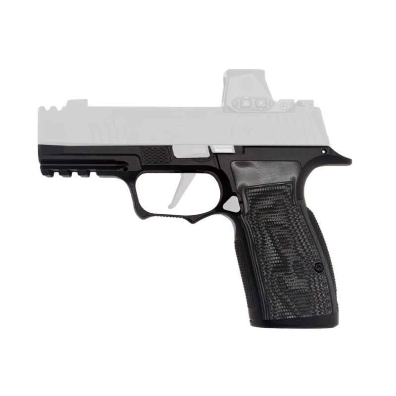 Icarus Precision A.C.E. SXG Grip Module Fits Sig P365 X-Macro/XL Hogue Black G10 Grip Panels Black