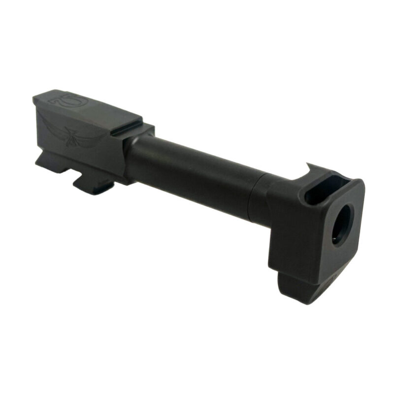 Icarus Precision Omega Comp/Barrel 9MM Fits Glock 43X OEM Slides Black