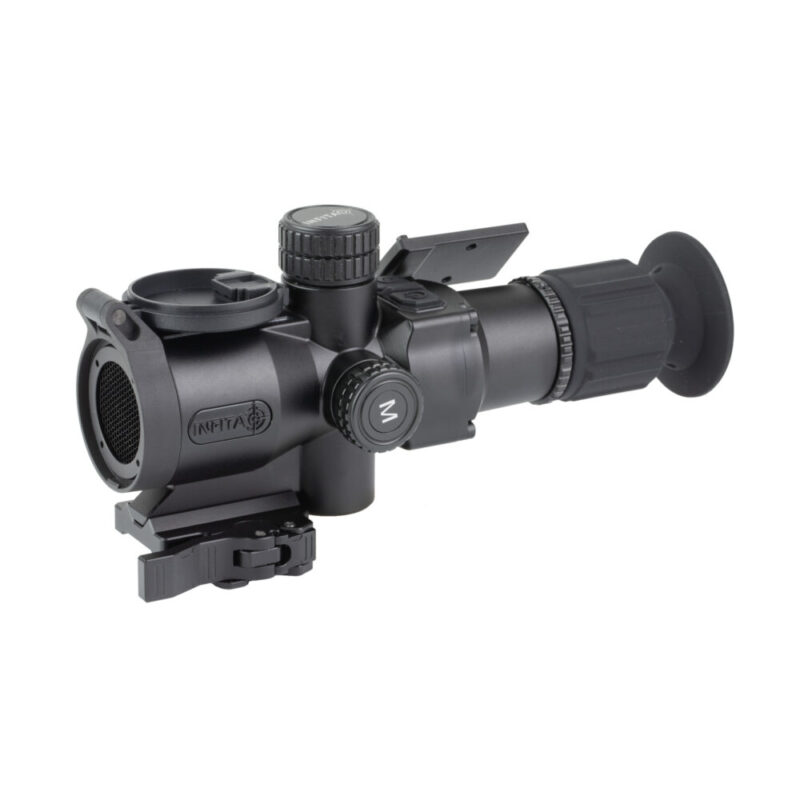 INFITAC IOL 25 Thermal Rifle Scope 2X Base Magnification 1-8X Digital Zoom 25mm Objective Black